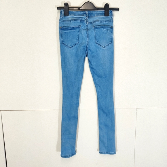 New Look 915 Girls Blue Skinny Distressed Jeans Age 13 Years - Picture 2 of 10